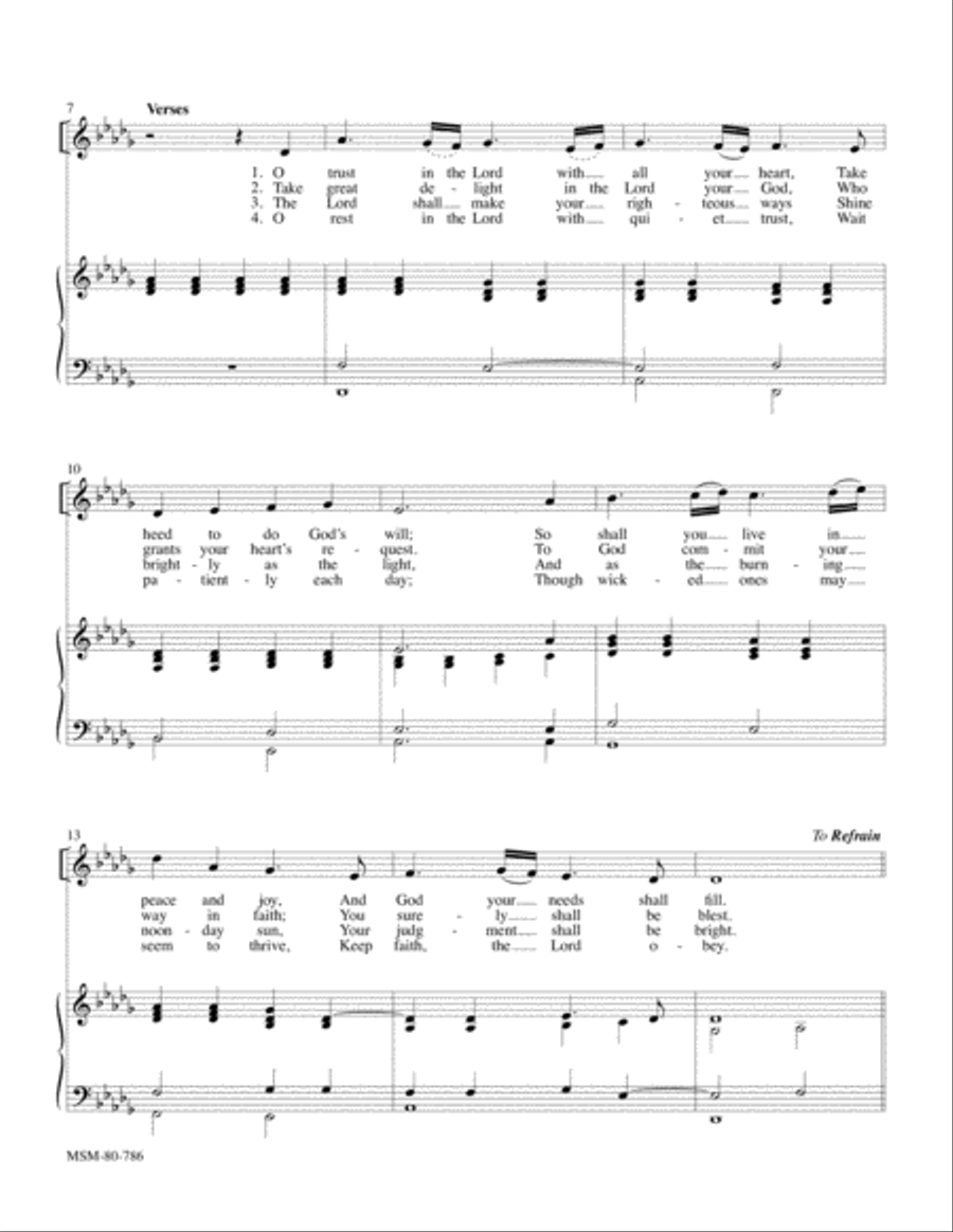Psalm 37 4-Part scores gallery preview page 2