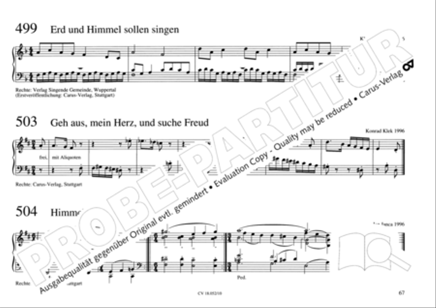 Esslinger Orgelbuch, Bd. I: Intonationen Organ Solo scores gallery preview page 84