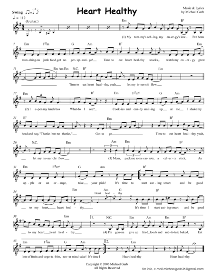 Heart Healthy Heart Healthy Large Ensemble scores gallery preview page 1