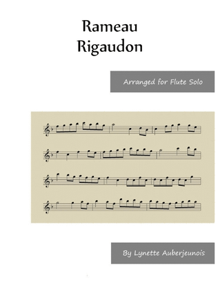Rigaudon - Flute Solo