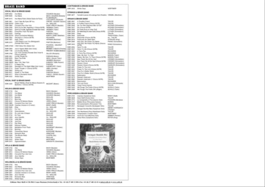 Domine ad Adiuvandum Brass Band scores gallery preview page 3