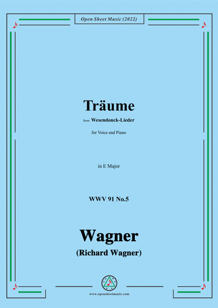 R. Wagner-Träume,in E Major,WWV 91 No.5,from Wesendonck-Lieder image number null