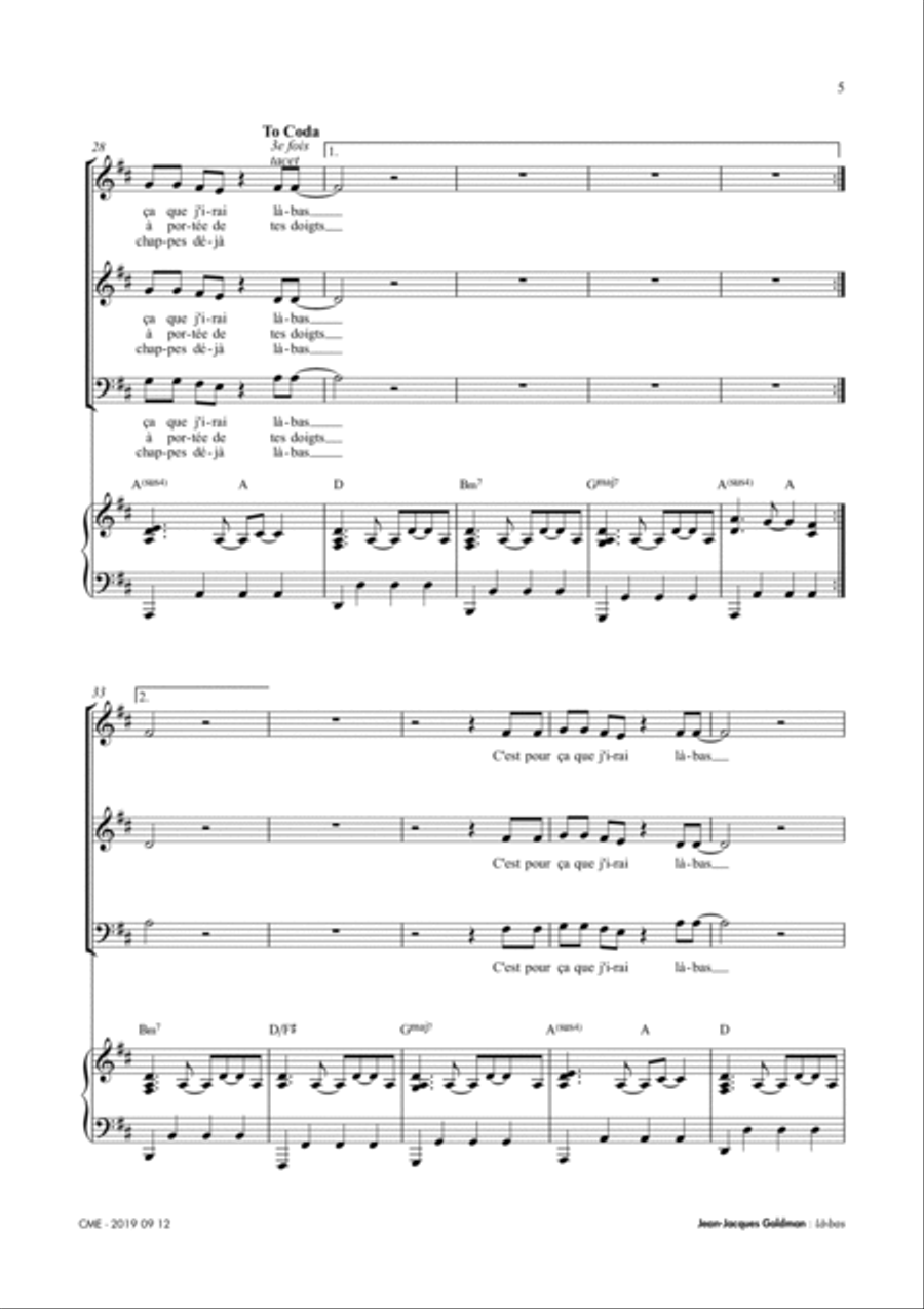 La Bas La Bas 3-Part scores gallery preview page 5