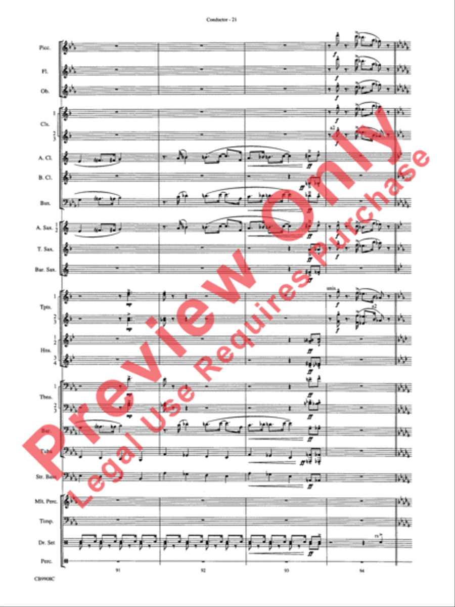 Swing's the Thing Concert Band scores gallery preview page 24