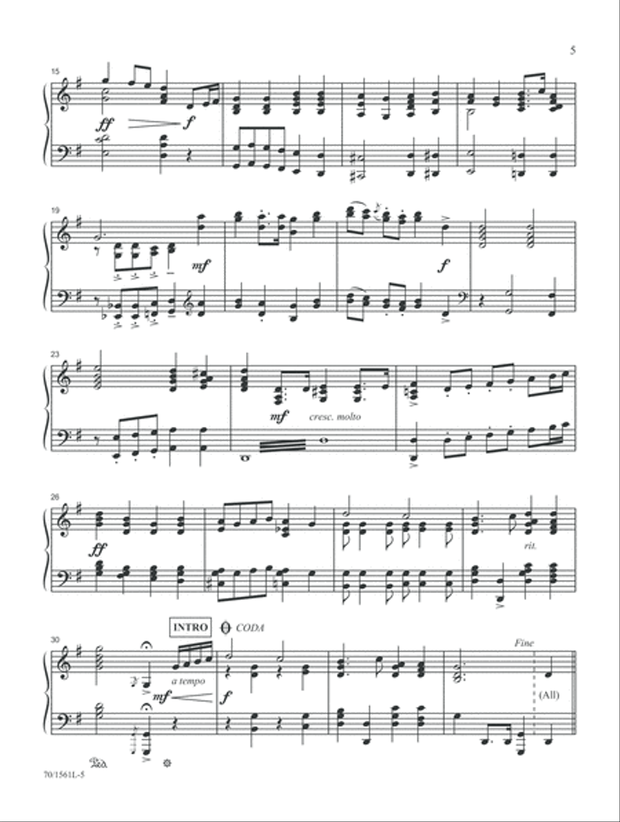 Sixty-Second Hymn Settings Piano Solo scores gallery preview page 5
