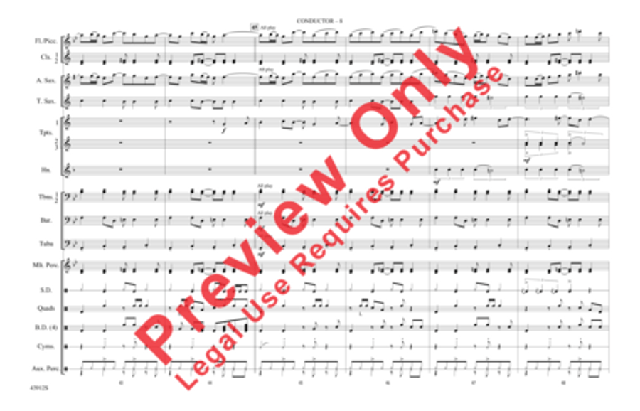 Light My Fire Marching Band scores gallery preview page 9