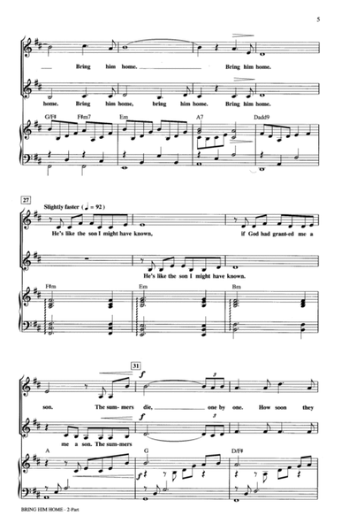 Bring Him Home (from Les Miserables) (arr. Mark Brymer)