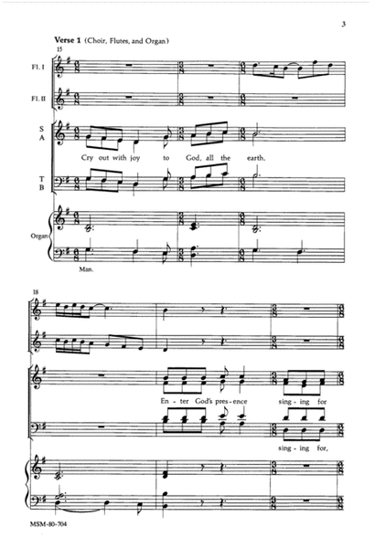 Psalm 100 (Choral Score)