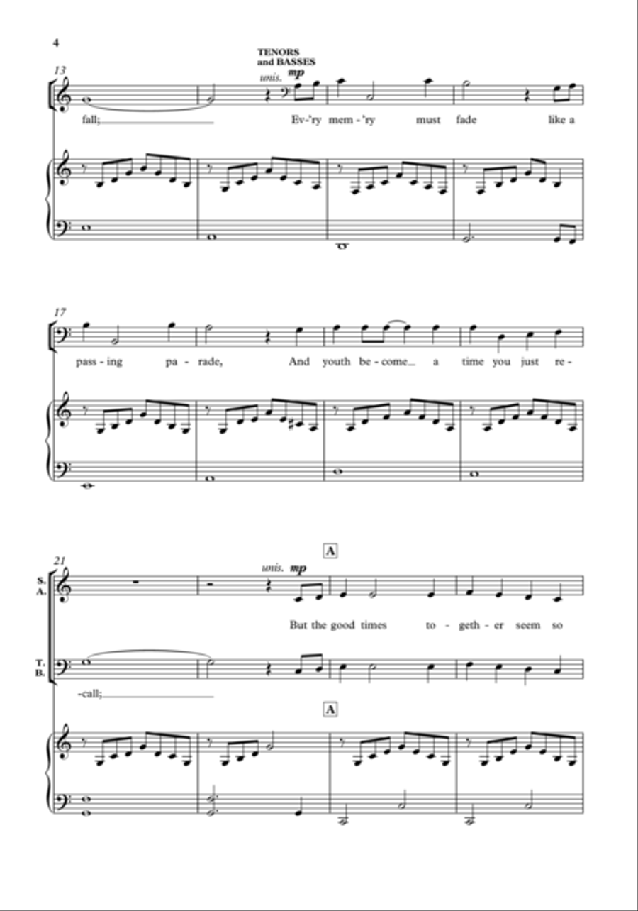 The Music's Always There With You Divisi scores gallery preview page 3
