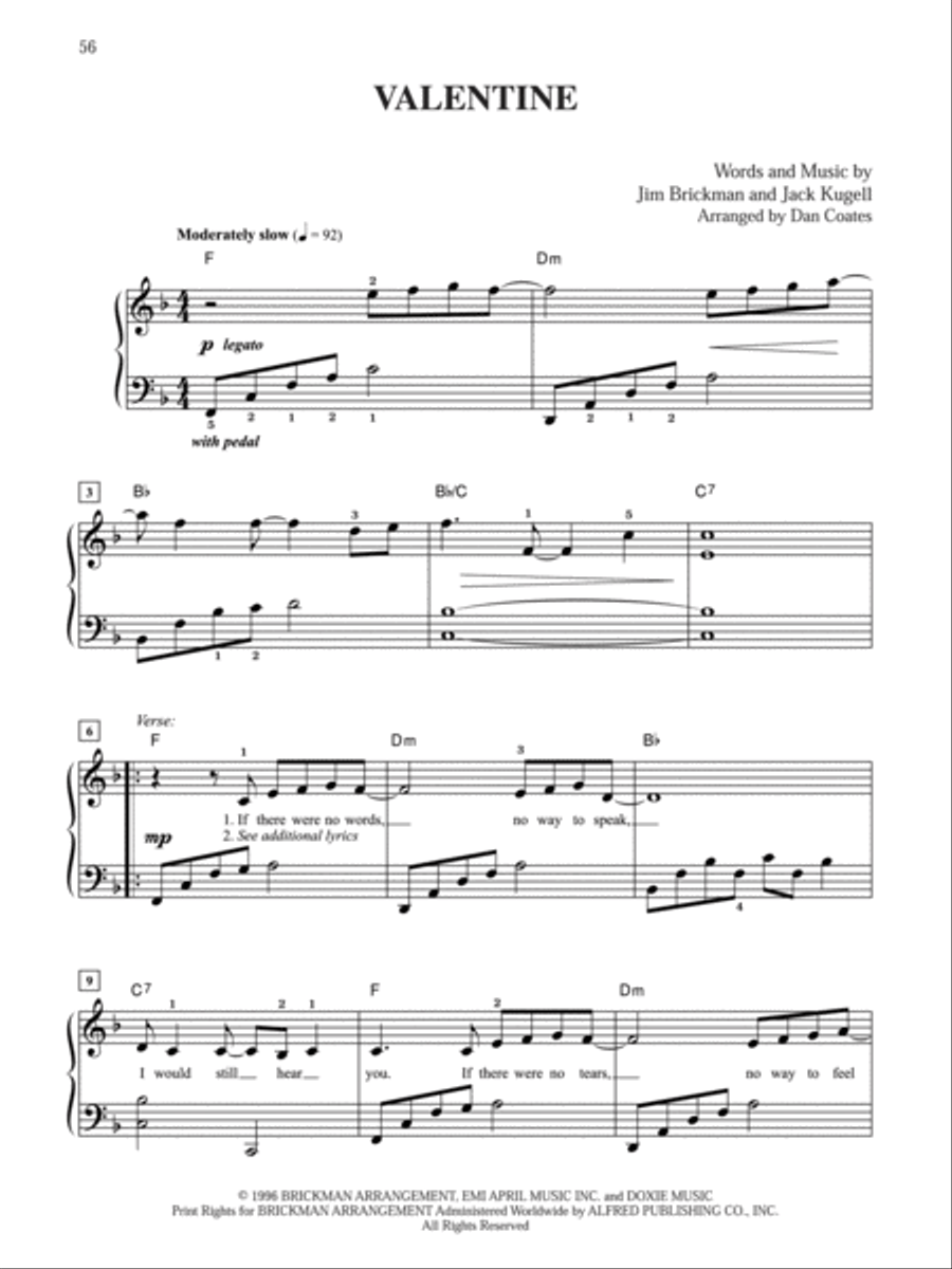 The Essential Jim Brickman, Volume 2 Easy Piano scores gallery preview page 5
