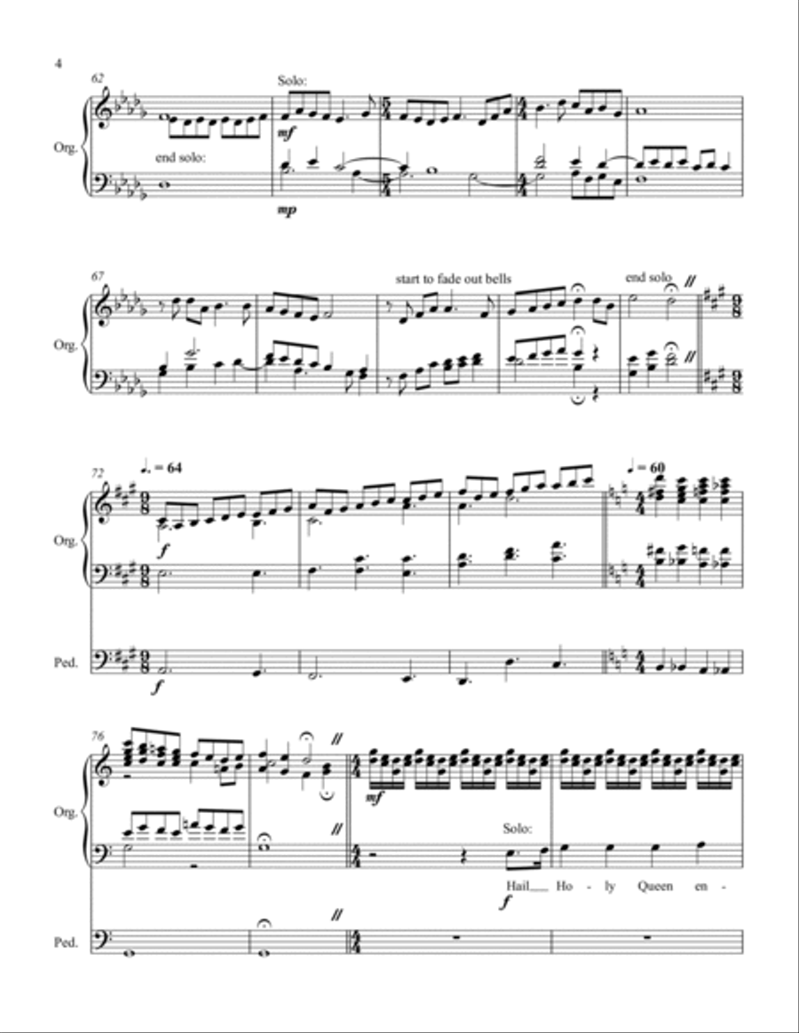 La joie des Cloches Organ Solo scores gallery preview page 4