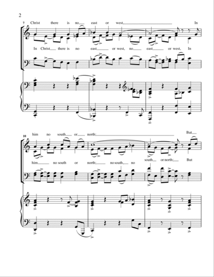 In Christ There Is No East or West Small Ensemble scores gallery preview page 2