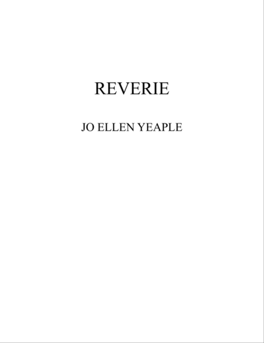 Reverie (for Piano and Clarinet) Woodwind Duet scores gallery preview page 1
