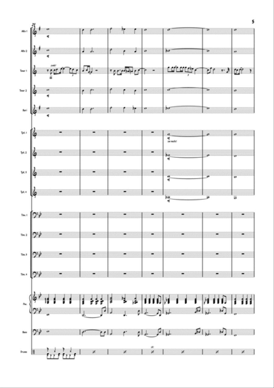 Moon Over Wichita Jazz Ensemble scores gallery preview page 6