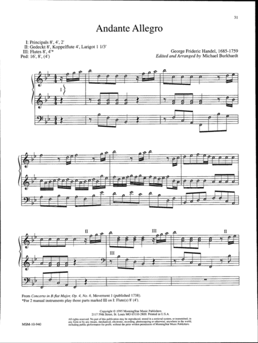 Music for a Celebration, Set 1 Organ scores gallery preview page 13