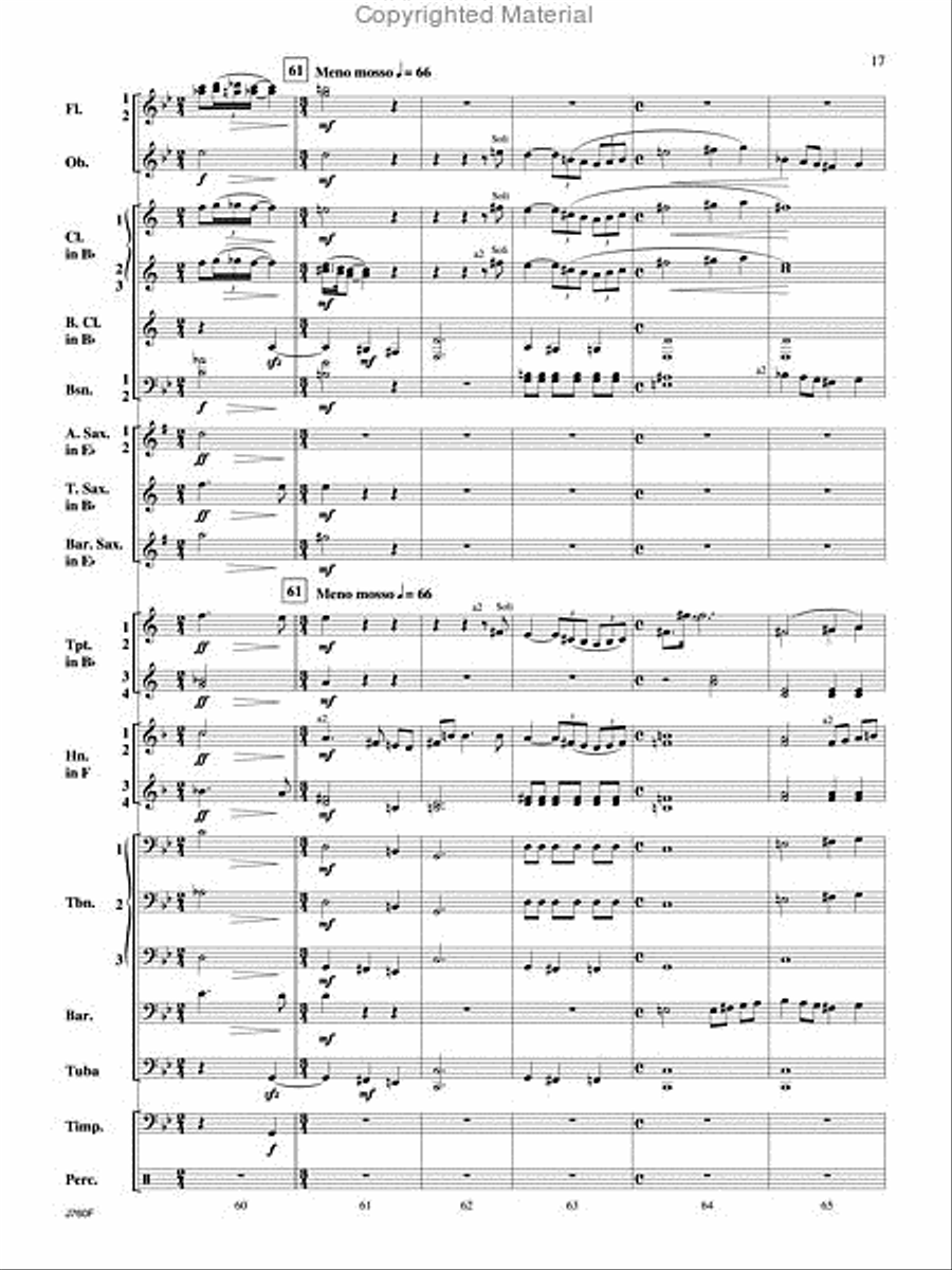Triumphal Ode Triumphal Ode Concert Band scores gallery preview page 18