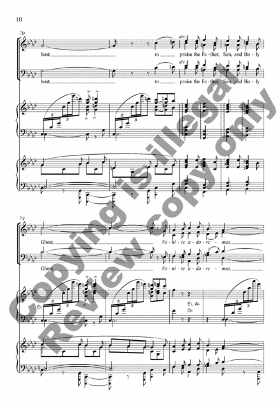 The Snow Lay on the Ground 4-Part scores gallery preview page 10