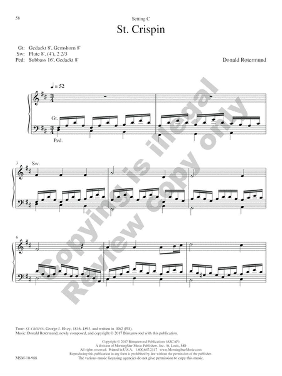 36 Flexible Hymn-Based Extemporizations Organ scores gallery preview page 58