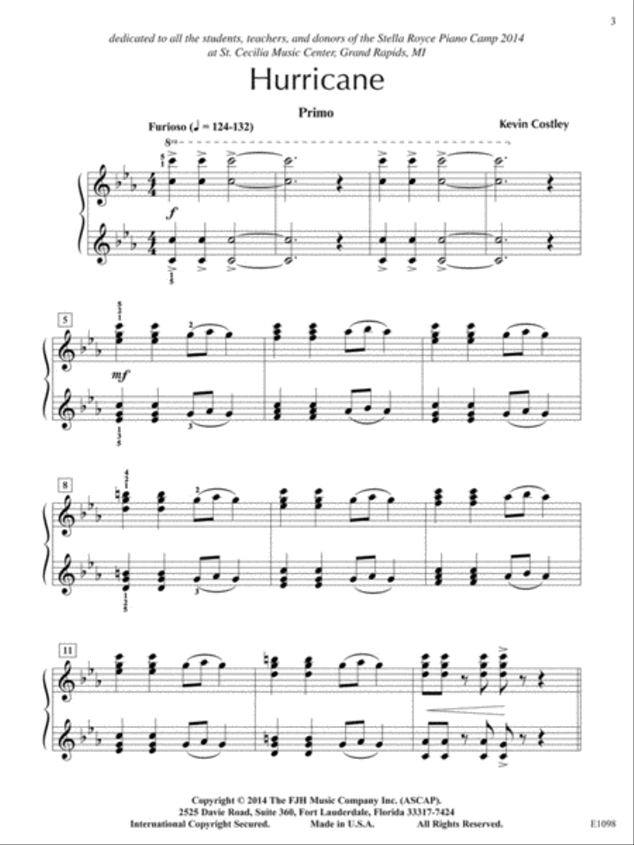 Hurricane Hurricane Piano Solo scores gallery preview page 4