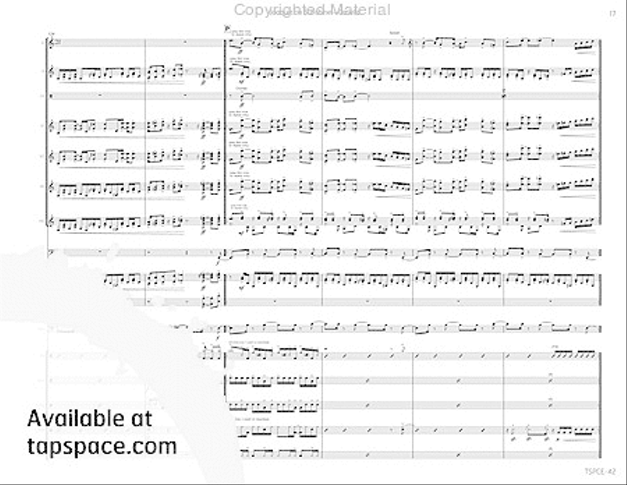 Joaquin on Sunshine Joaquin on Sunshine Percussion Ensemble scores gallery preview page 22