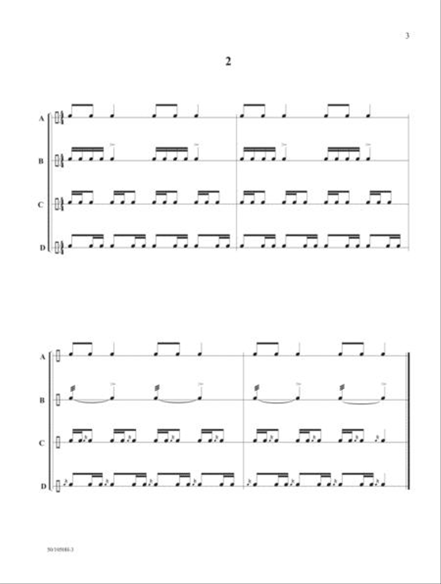 Technicises For Band Percussion Percussion scores gallery preview page 3