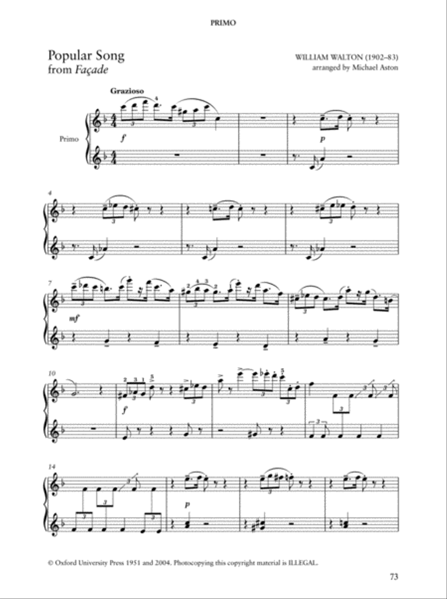 Piano Duets: 20th-century British Composers Piano Duet scores gallery preview page 3