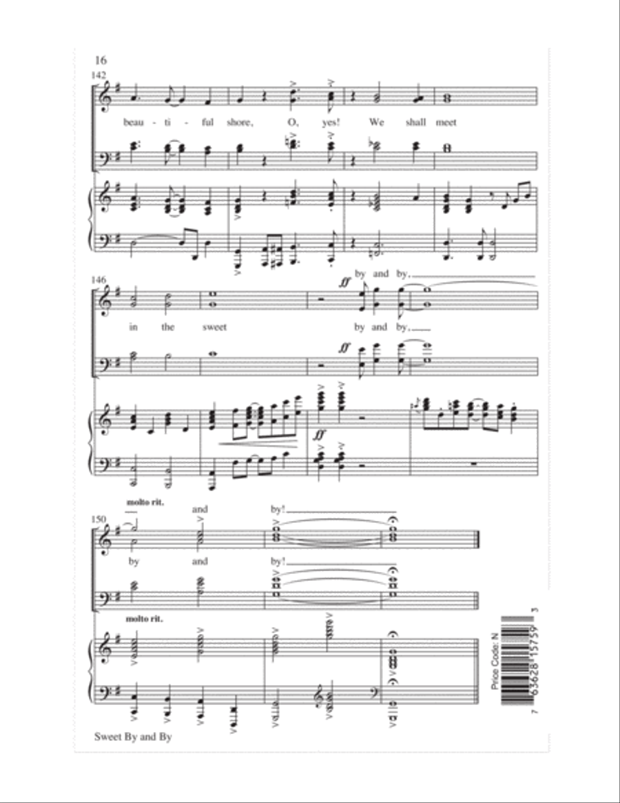 Sweet By and By 4-Part scores gallery preview page 17