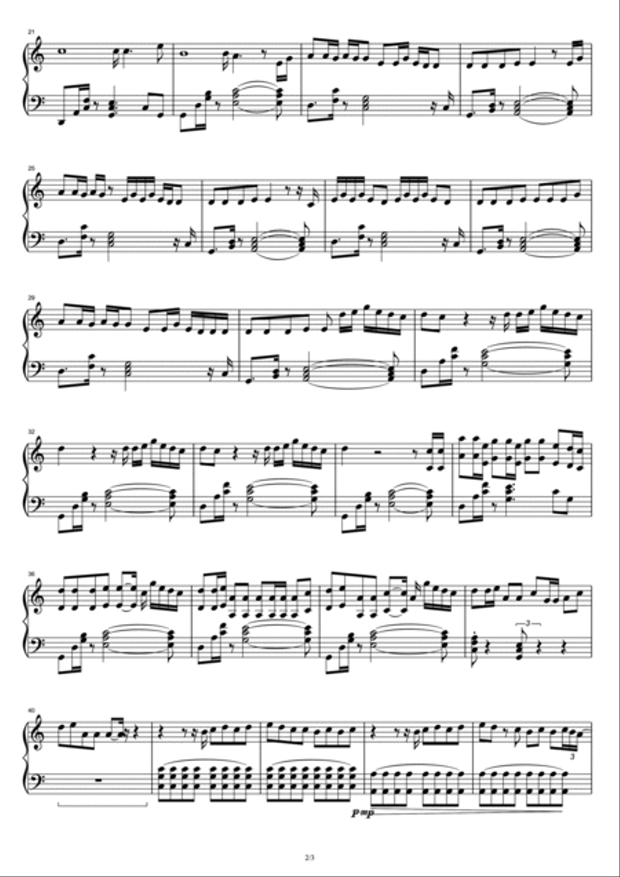 Jesus In La Piano Solo scores gallery preview page 2