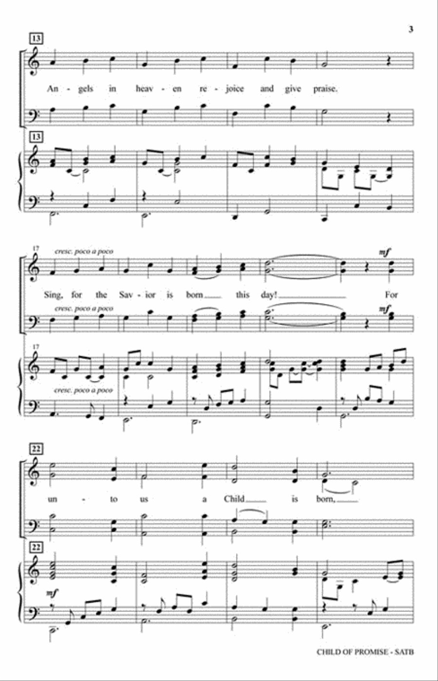 Child of Promise Choir scores gallery preview page 3