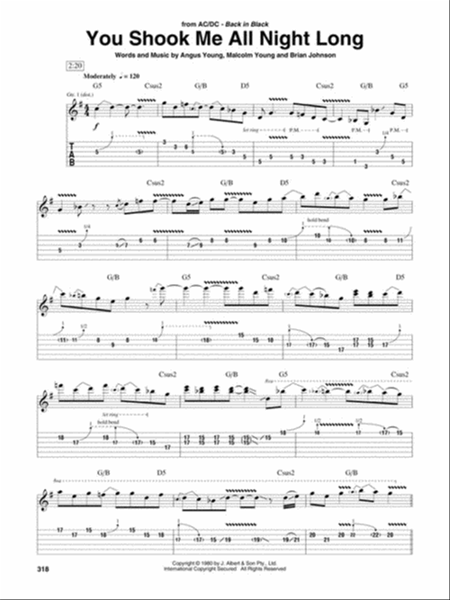 Guitar World's 100 Greatest Guitar Solos of All Time Guitar Tablature scores gallery preview page 10