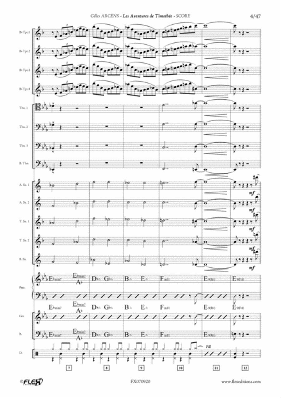 Les aventures de timothee Big Band scores gallery preview page 4
