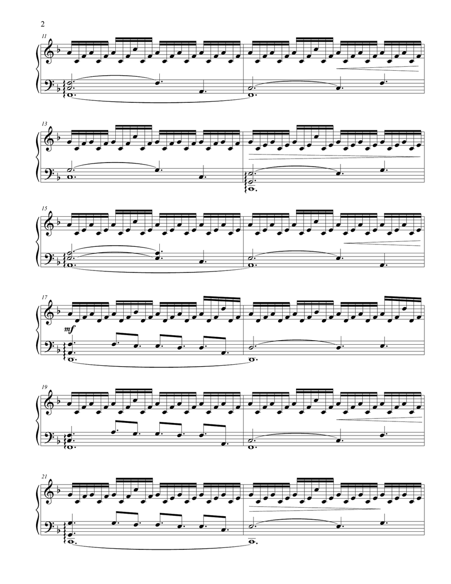 Chevalier De Sangreal Piano Solo scores gallery preview page 2