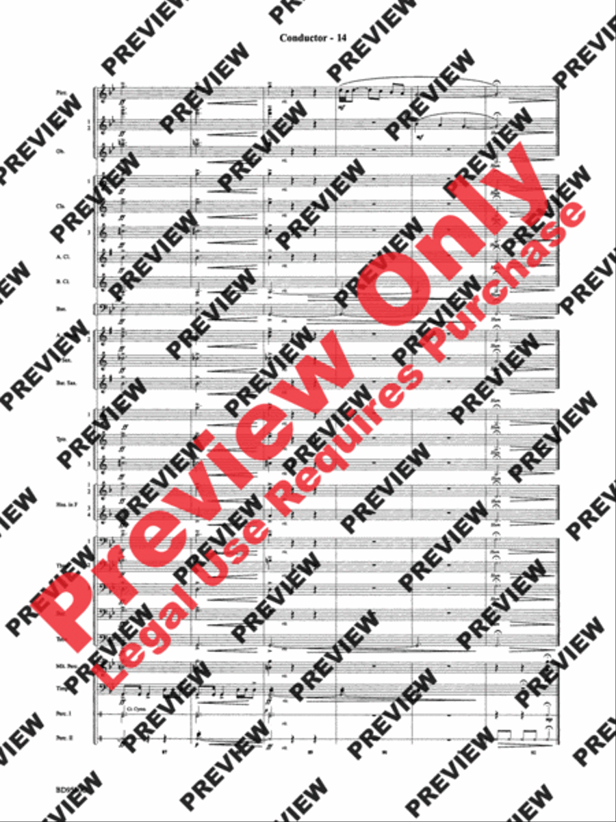 Twas in the Moon of Wintertime Concert Band scores gallery preview page 16