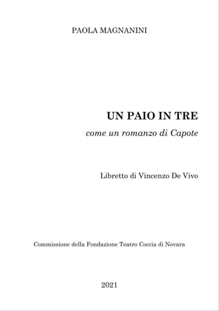 Paola Magnanini: UN PAIO IN TRE (ES-22-063) Voice scores gallery preview page 3