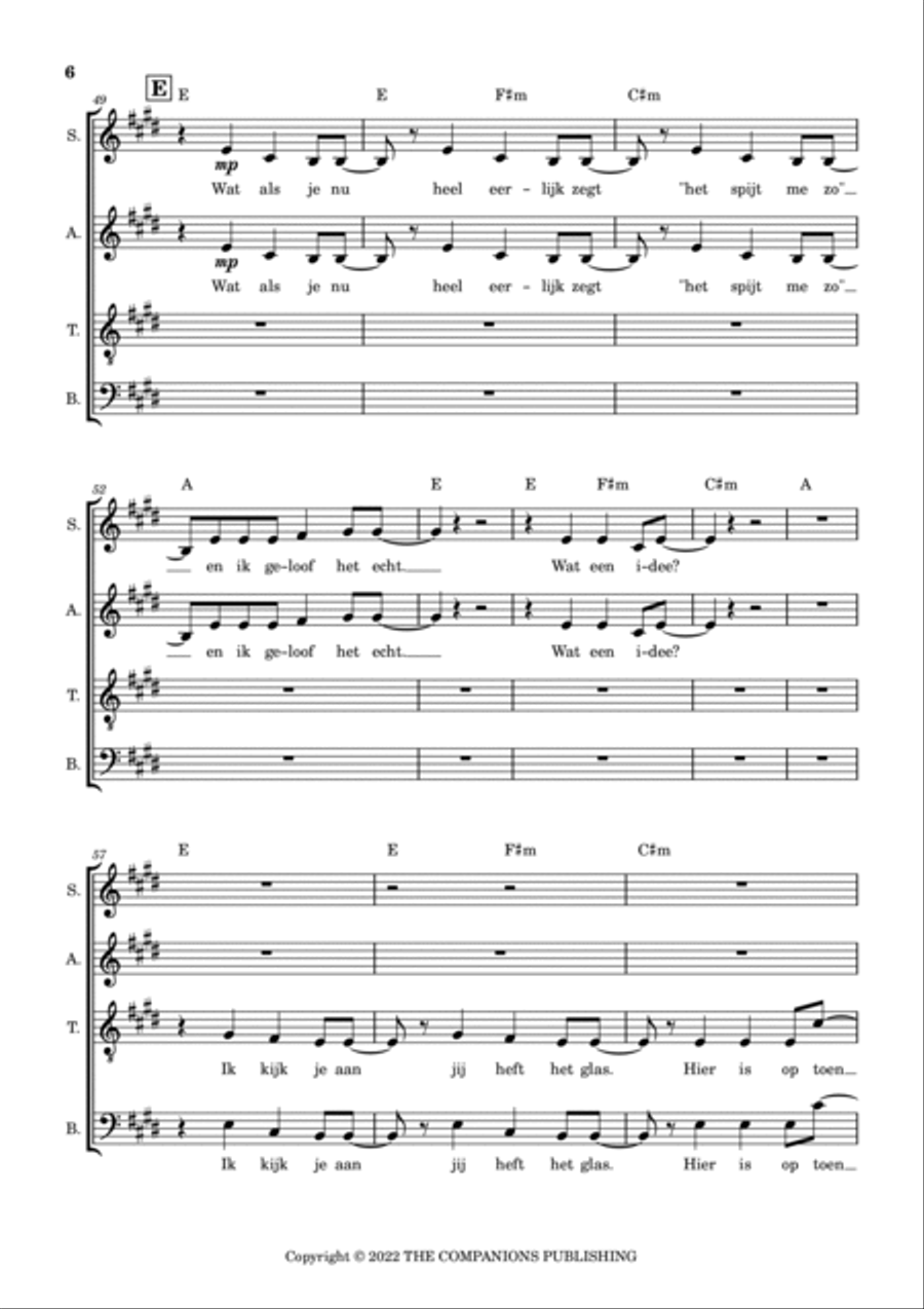 Wat Een Idee!? 4-Part scores gallery preview page 6