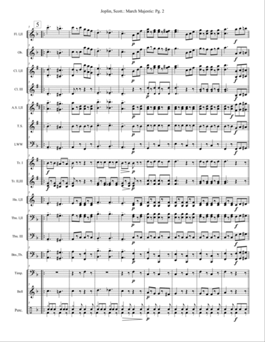 March Majestic - Extra Score Small Ensemble scores gallery preview page 2
