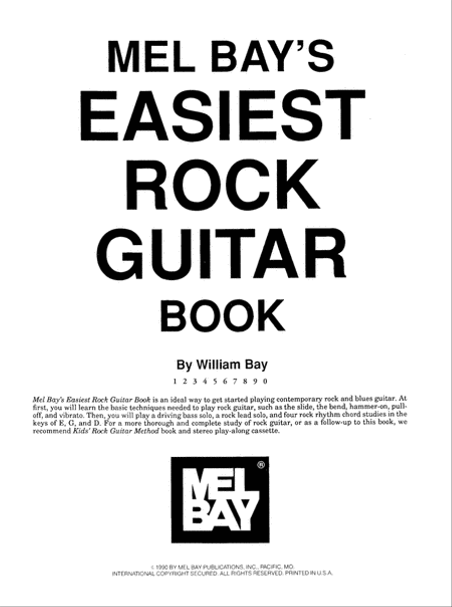 Easiest Rock Guitar Book Electric Guitar scores gallery preview page 2
