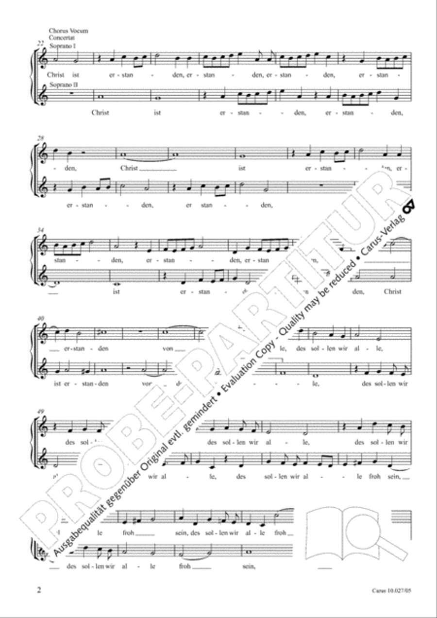 Halleluja, Christ ist erstanden (Halleluja. Christ ist erstanden) SSATB scores gallery preview page 3