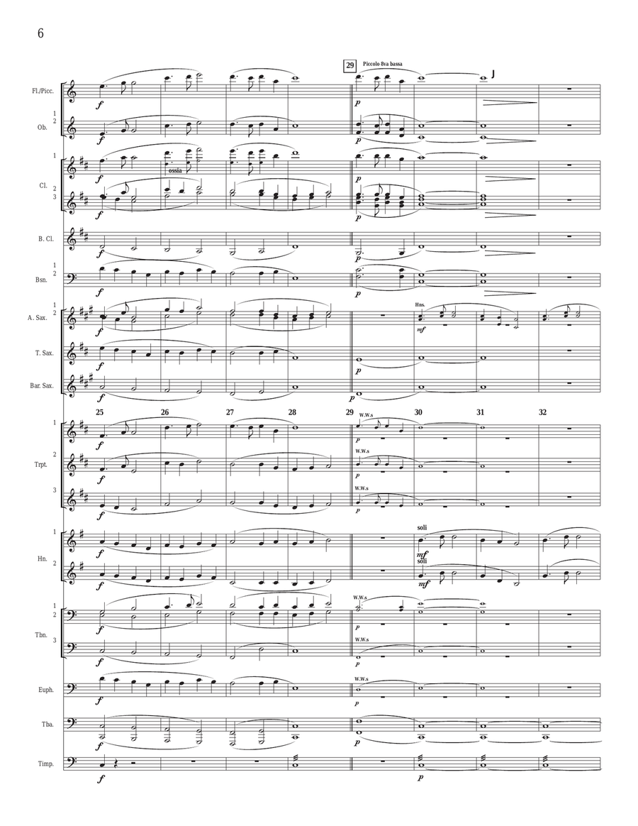 Goin' Home For Band (also called Going Home) Concert Band scores gallery preview page 4