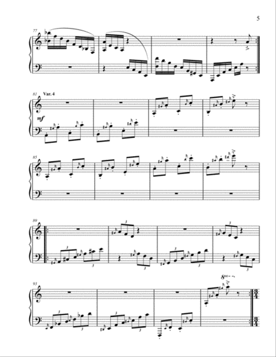 Paganini Variations for the left hand alone