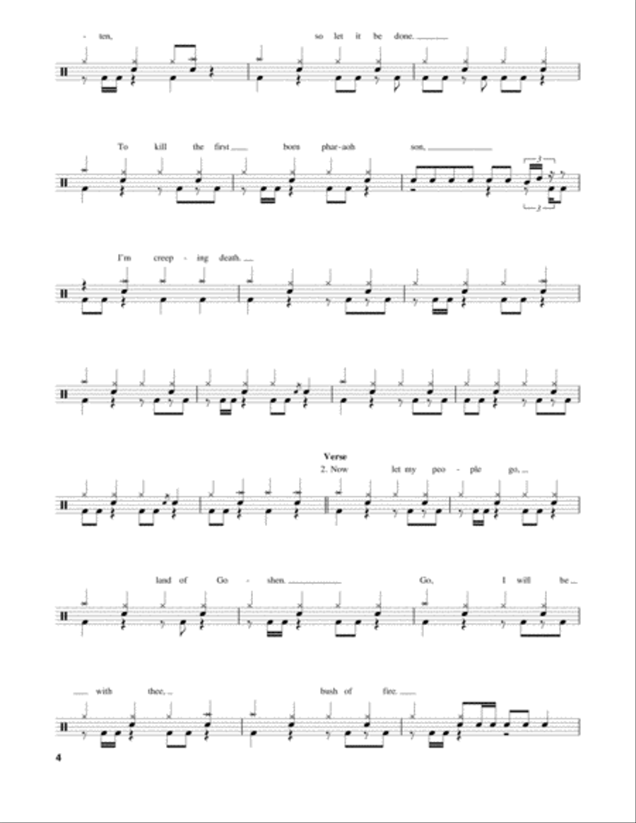 Creeping Death Drum Set scores gallery preview page 4