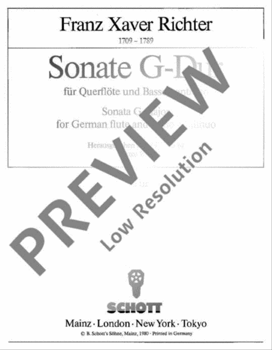 Sonata G major Sonata G major Flute scores gallery preview page 2