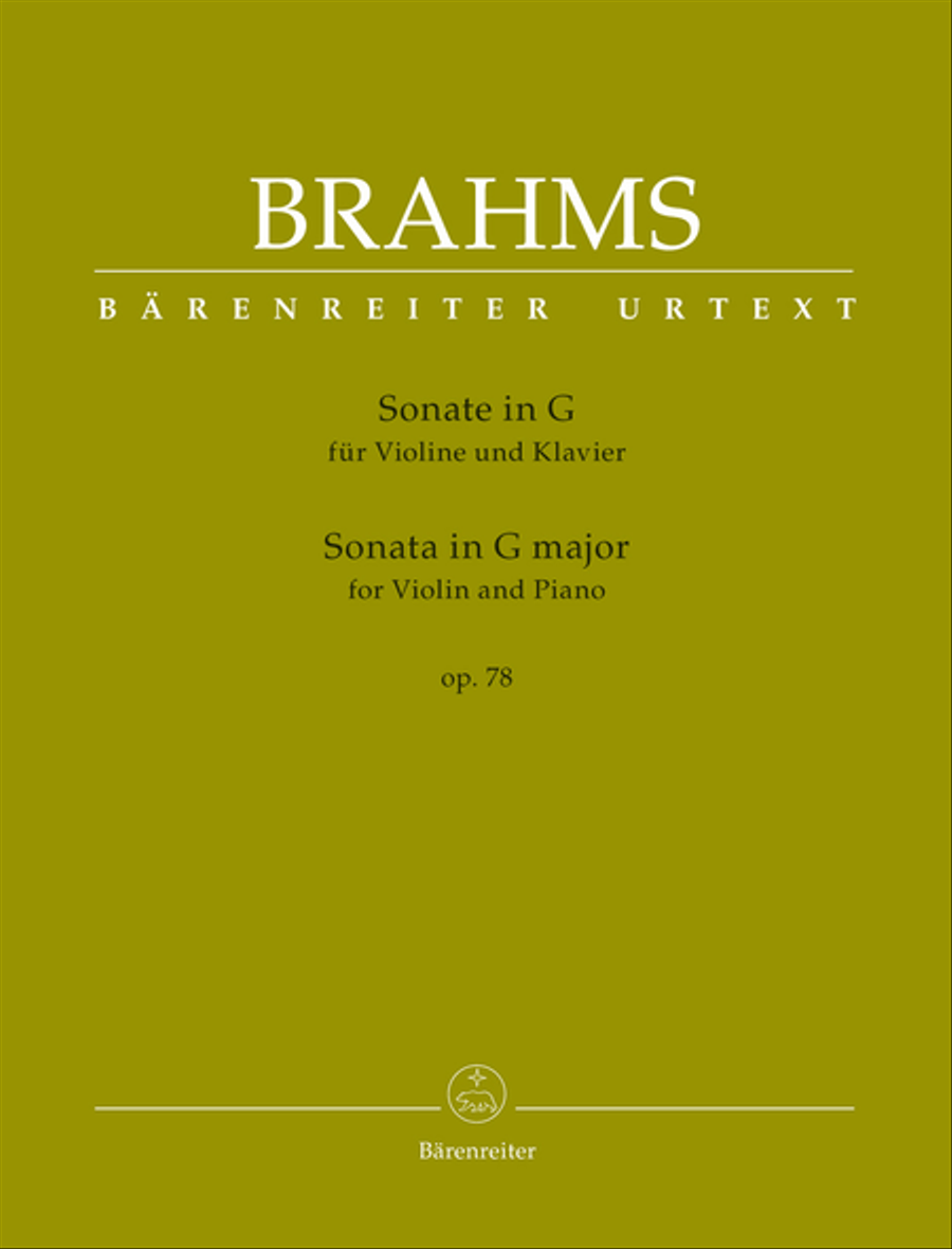 Sonata for Violin and Piano G major op. 78 Violin Solo scores gallery preview page 1