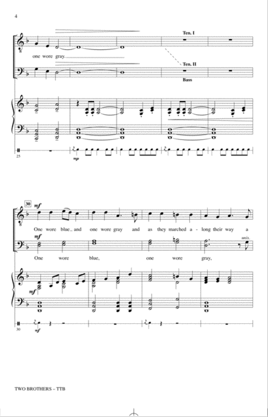 Two Brothers (arr. Emily Crocker) TTB scores gallery preview page 3