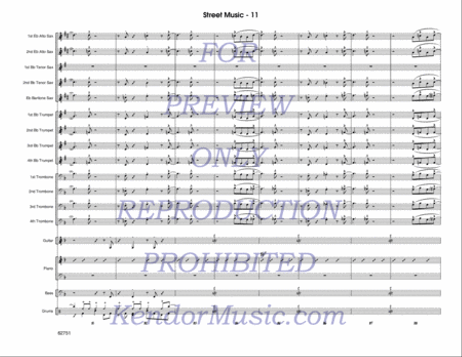 Street Music (Score) Street Music (Score) Jazz Ensemble scores gallery preview page 12