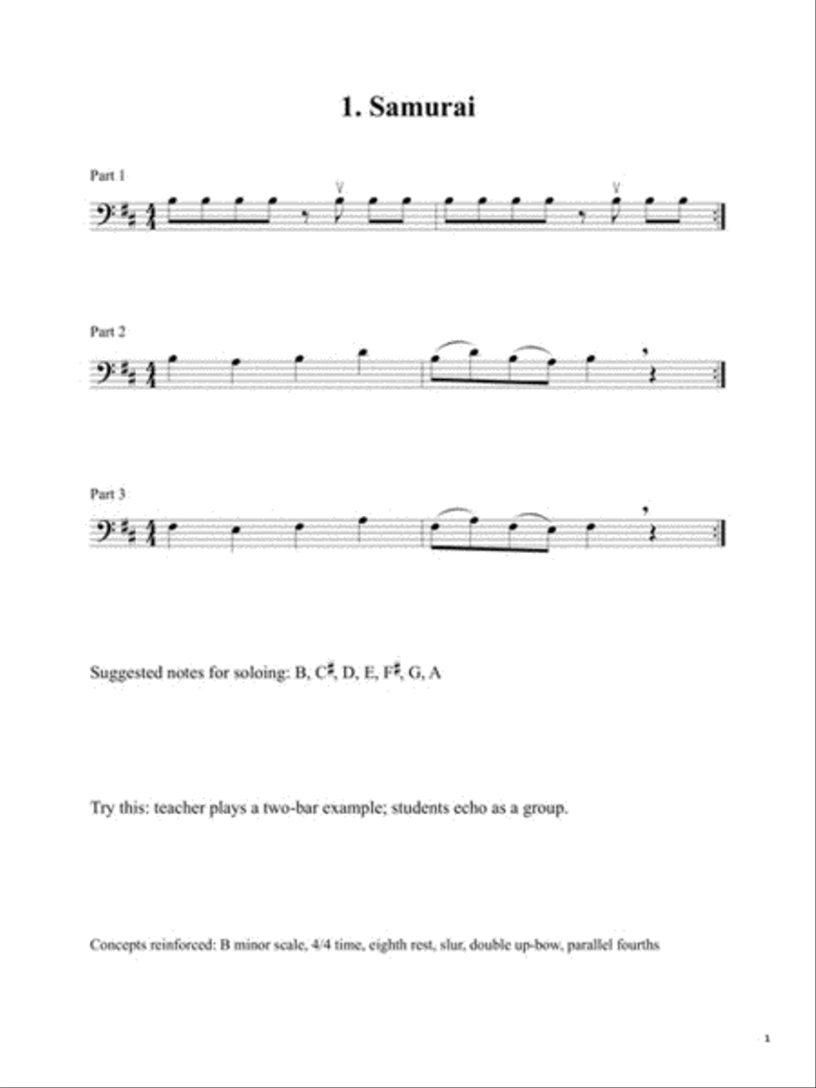 Improvisation for Cello or Bass Made Easy Cello scores gallery preview page 4