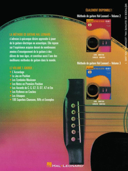 French Edition: Hal Leonard Guitar Method Book 1 - 2nd Edition