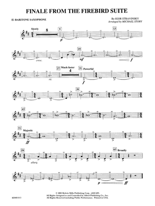 Finale from The Firebird Suite: E-flat Baritone Saxophone