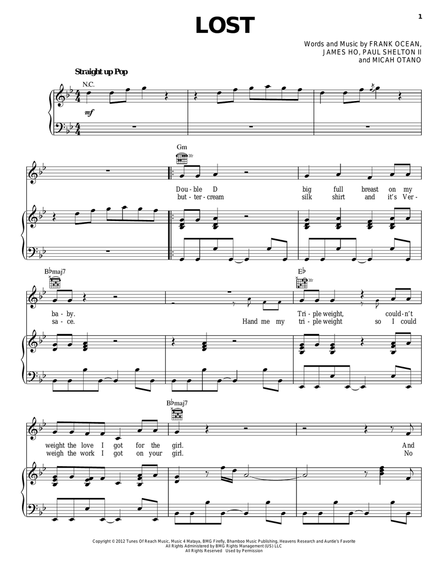 Lost Acoustic Guitar scores gallery preview page 1