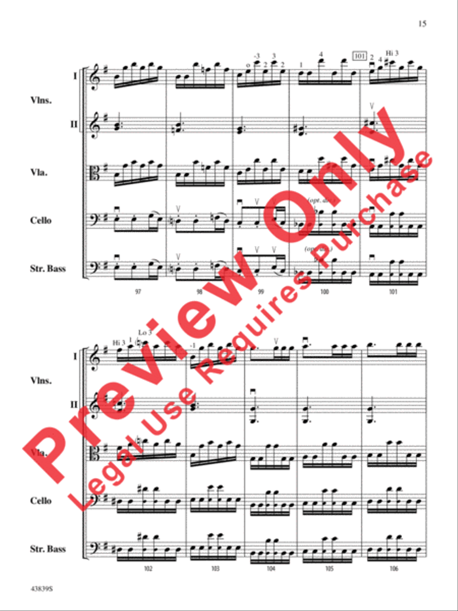 Mozartiana Mozartiana String Orchestra scores gallery preview page 16